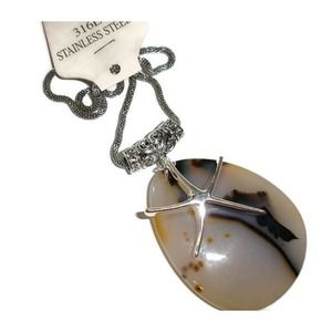 Starfish Necklace Nautical Necklace 20"